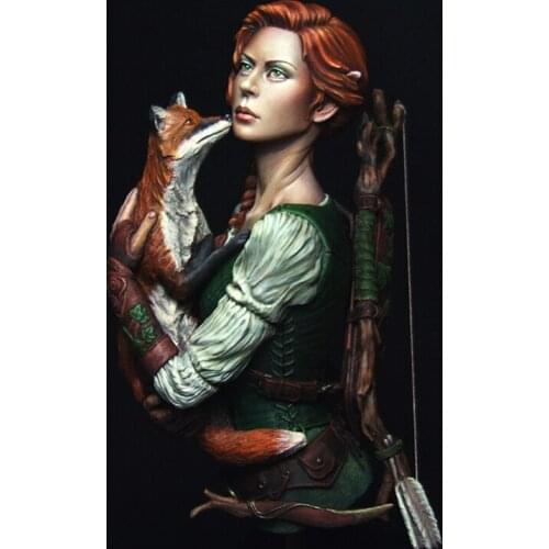 1/10 Assembly Resin Bust Kit Girl And Fox