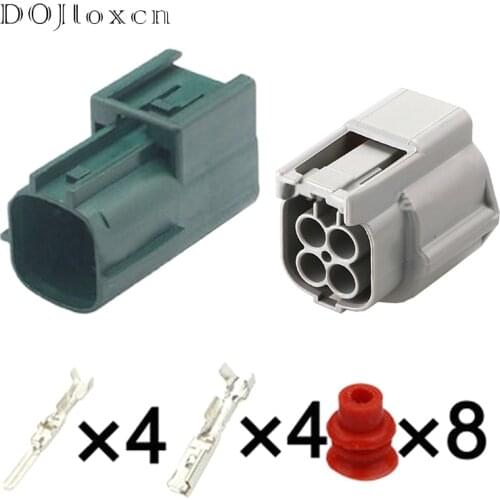 1/5/10/20/50/Sets 4 Pin 6181-0513/6189-7757 Waterproof Oxygen O2 Sensor Plug Automotive Male Female Connector Socket For Nissa