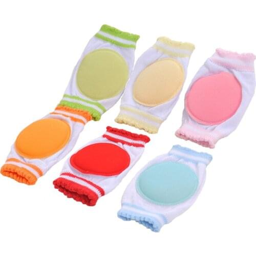 1Pair Boys Girls Kneepad Cozy Cotton Breathable Sponge Children Knee Pads Baby Learn To Walk Best Protection Circular Kneepad