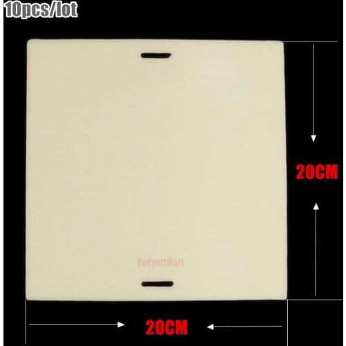 10PCS High Quality Blank Tattoo Practice Skin Thick 20x 20cm Fake Imitation Skin Leather for Tattoo Practice Free Shipping