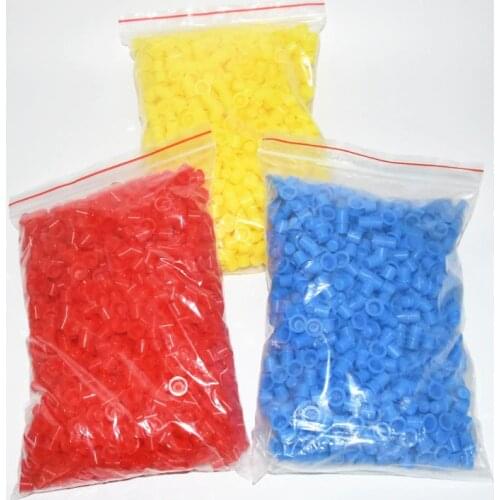 1000pcs/bag Plastic Disposable Microblading Tattoo Ink Cups Permanent Makeup Pigment Holder Container Cap Tattoo Accessory