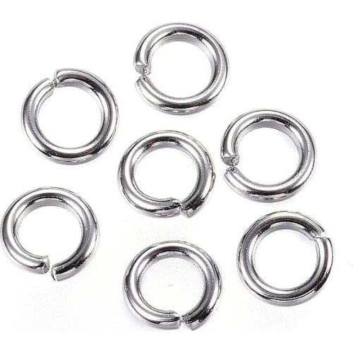 2000Pcs 304 Stainless Steel Jump Rings Close but Unsoldered Jump Rings Jewelry Findings 5x1mm; about 3mm inner diameter