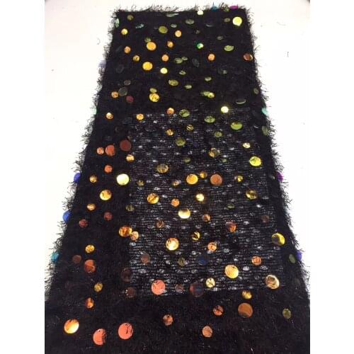 2021 New Design Sequins Lace Fabric Hgigh Quality African Lace Fabric For Party Dress Fashion Guipure Lace Fabric ZX31991