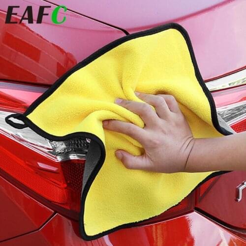 30*30CM Car Microfiber Washing Towel Thick Car Cleaning Cloth Detailing Wash Drying Towel Drying Cloth Hemming Car Care