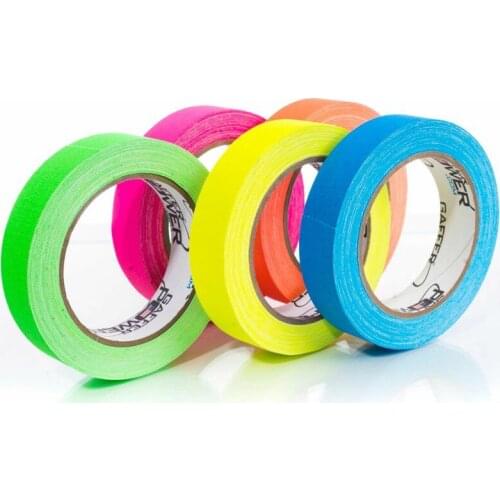 5Pcs Five-colors Fluorescent Cotton Cloth Tape Party Decoration 5M Glow Stage Props Home Party Decorations Ornament Dropship