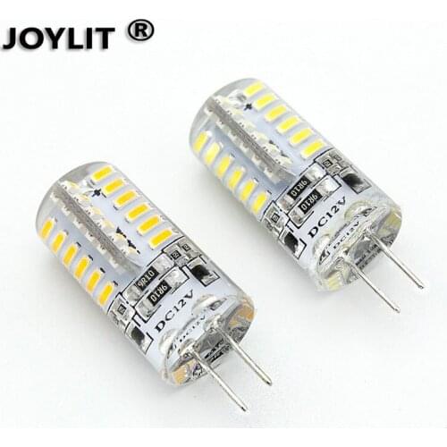 50pcs/lot 2700-6500k DC12V 3w AC 5W mini G4 LED Bulbs COB lamp 360 degreeReplace for Crystal LED Light Warm Cold White