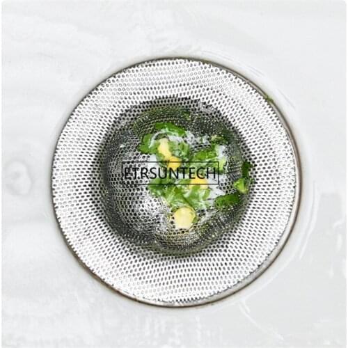 50Pcs Stainless Steel Strainers Mesh Kitchen Sink Strainer Colander Bathroom Kitchen Drain Filter Mat Accesories Gadgets