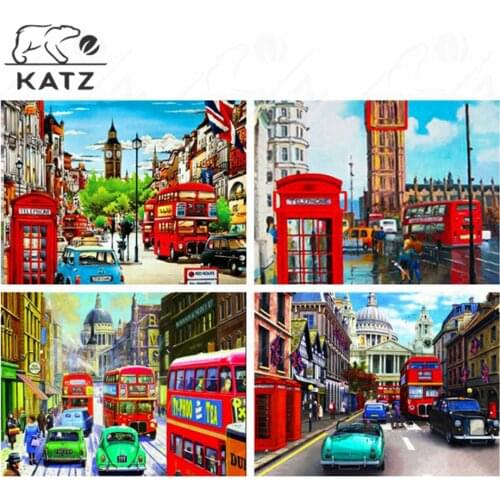 Urban Traffic Car Diamond Painting Home Decoration 5D Diamond Embroideri Painting Pictur Anime Patches Travel Mosaic Art Diy Toy