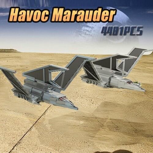 Kid Star Movie Series Large starship Havoc Marauder Star Plan MOC building block Big Model DIY Assembled Bricks toys Gifts