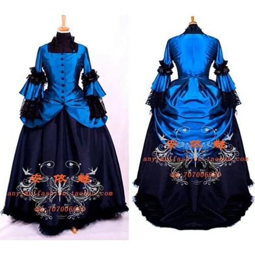 Victorian Rococo Medieval Gown Ball Outfit Gothic Punk Dress Cosplay Costume Tailor-made[G701]