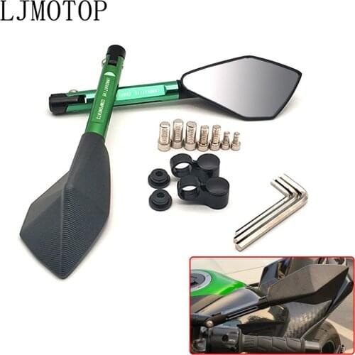 CNC Motorcycle Mirrors Moto Rearview Mirror Side Mirror accessories For KAWASAKI Versys 1000 ZX12R ZX6R ZX636R ZX6RR ZX9R ZZR600