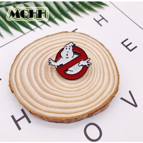 Cartoon Creative Ghostbusters Movie Character Alloy Enamel Brooch Fun Fan Gift For Friend Fashion Woman Jewelry Accessories