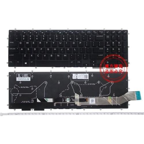 NEW US Keyboard No Frame for Dell Alienware M17 ALW17M M15X M15 ALW15M R1 2019 laptop Keyboard with Backlit