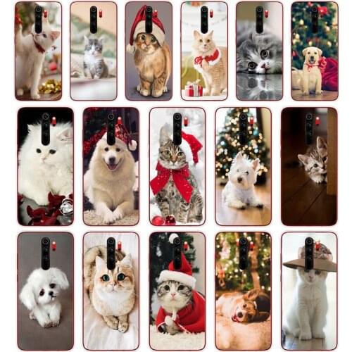 95SD New Year Gifts Cute Cats Soft Silicone Tpu Cover phone Case for xiaomi redmi 7 8 9 8A 9A Note 7 8 9 Pro 8T 9S Case