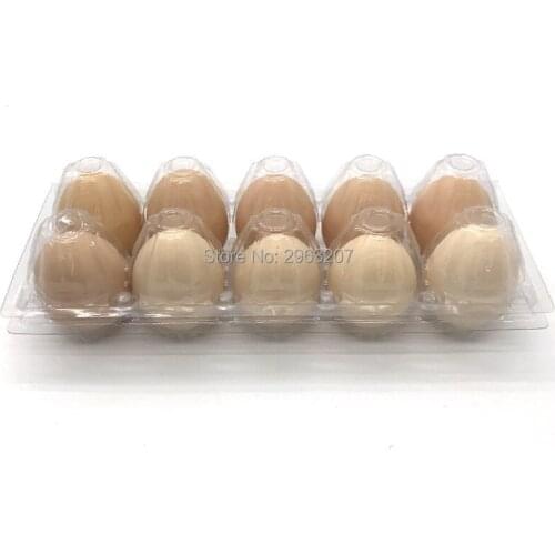 800pcs/lot Disposable 10 Holes 24*10*6 cm Eggs Container Plastic Clear Egg Packing Storage Boxes Organizer Racks And Shelf