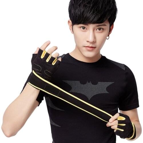 1 Pairs Gym Gloves Half Finger Weight Lifting Gloves Non slip Sports Exercise Bodybuilding glove Training Sport fitness gloves