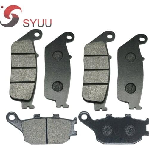 Motorcycle Front & Rear Brake Pad for HONDA CBF 600 CBF600 SA4/SA5/SA6/SA7 ABS Model 2004-2008 Black Brake Disc Pad