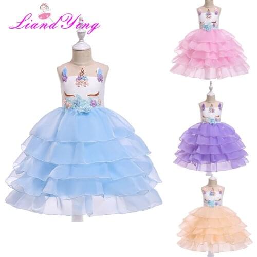 Baby Girl Embroidery Princess Dress for Wedding Party Kids Dresses for Toddler Girl Children Fashion Clothing