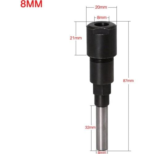 Portable Bit Extension Chuck Adapter for Milling Cutter 8mm/1/2inch Power Tool Accessories Easy Use Milling Cutters Machine