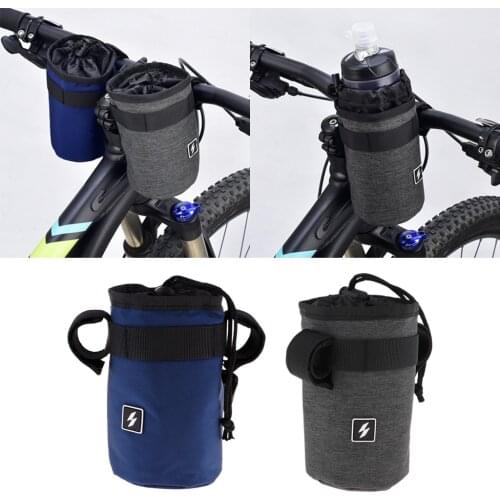 Portable Polyester Sport Water Bottle Holder Carrier Pouch Cycling Handlebar Kettle Bag Bike Handlebar Bag Bicycle Accessory