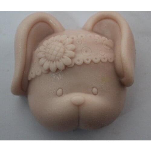 Wholesale!!!1pcs Lovly Rabbit (ZX953) Silicone Handmade Soap Mold Crafts DIY Mold