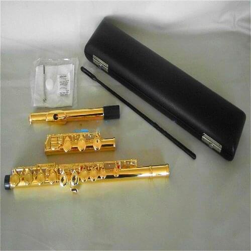 Excellence 17 keys closed hole flute C key Gold lacquer + E key