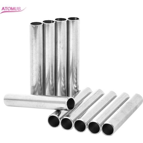 10pcs Tattoo Back Stem Tube Stainless Steel Tubes for Machine Gun Grip Screw Professional Cartridge Tube Tatoo Supplies