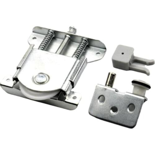 Heavy wardrobe sliding door top bottom moving wheel hanging pulley wheel door furniture cabinet door roller track accessories