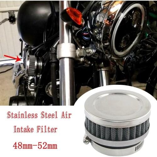 Parts Air Intake Filter Clamp 48mm-52mm Replacement Motorcycle Washable