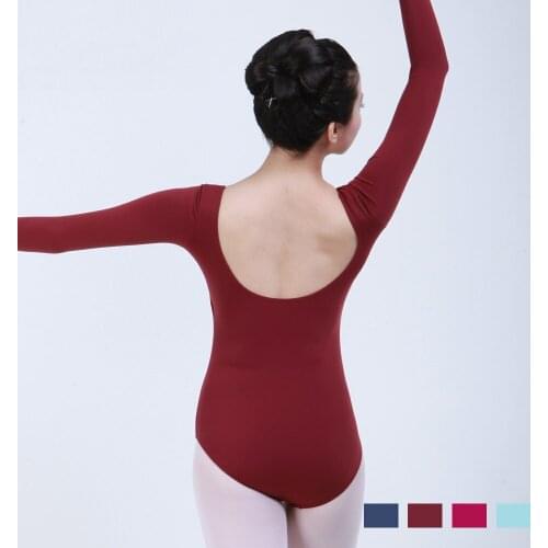 Girls Dance Costume Ballet Leotards For Women 4 Color Adult Ballet Leotards Ballerina Bodysuit Ballet Clothes Ballet Dancewear