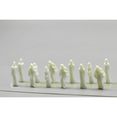 1/100 Miniature White Arab People Toy ABS Plastic Character Model The Collection Sand Table Layout Scene Architecture Diorama