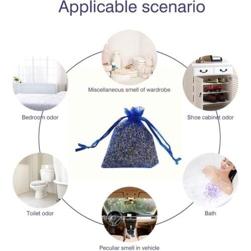 10pcs Car Lavender Sachet Car Air Freshener Auto Perfume Aroma Bath Fragrance BedroomDecor Home Flower Natural Lavender Dif Z8W8