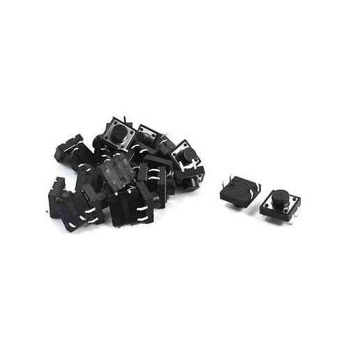 100Pcs Momentary Tact Tactile Push Button Switch 12x12x7mm 4-pin DIP