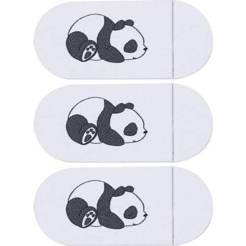 3PCS Plastic Webcam Privacy Cover Protective Web Camera Cover Portable Webcam Decorative Patch for Laptop Phone Tablet (White)