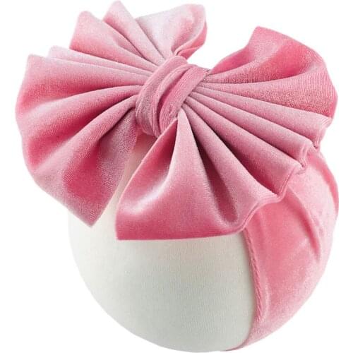 30 pcs /lot, 5 inch Hot sale New Oversize velvet golden bow kids headband with childrens tiara hair fashion accessories