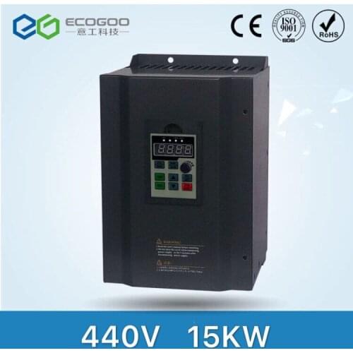 440v 15kw VFD Variable Frequency Driver VFD Inverter 3HP Input 3HP Output CNC spindle motor Driver spindle motor speed control
