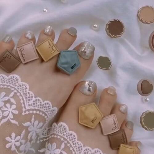 8PCs Soft Silicone Toe Separator Flower Modeling Foot Finger Divider Form Manicure Pedicure Nail Art Tool for Foot Care Tools