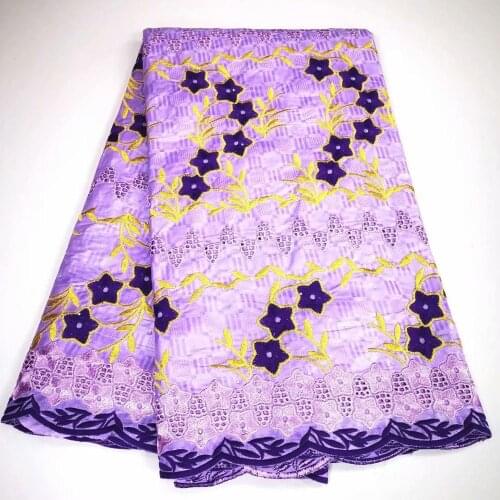 African Bazin Riche Fabrics High Quality Dry Lace Fabric French Cotton Embroidery Guinea Brocade Fabric For Party 5Yards