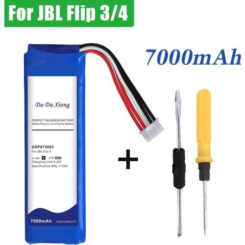 Da Da Xiong 7000mAh GSP872693 01 Speaker Battery for JBL Flip 4 Flip4 Special Edition for JBL Flip 3 Flip3 GRAY GSP872693 P7630