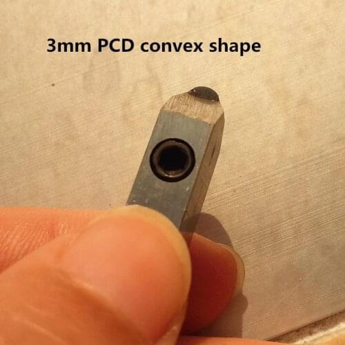 Free shipping Talentool CNC machine use PCD tools Posalux diamond tools jewelry tools convex 3mm 1pcs/set