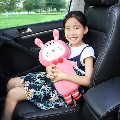 Auto Head Support Neck Pillow Cute Cartoon Car Seat Belt Cover Shoulder Pad Child Safety Belt shoulder Protection Cover Cushion