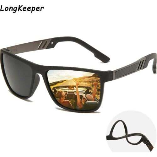 BRAND DESIGN Sunglasses Men Women Classic Retro Polarized Sun glasses Design Square Frame 100% UV Protection Gafas de sol