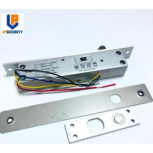 DC 12V 5 lines low temperature Electric bolt lock fail safe or fail secure time delay electric door lock for home access control