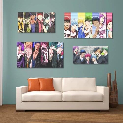 Canvas HD Prints Painting Kurokos Basket Wall Art Japan Anime Character Poster Modern Home Decor Modular Pictures Living Room