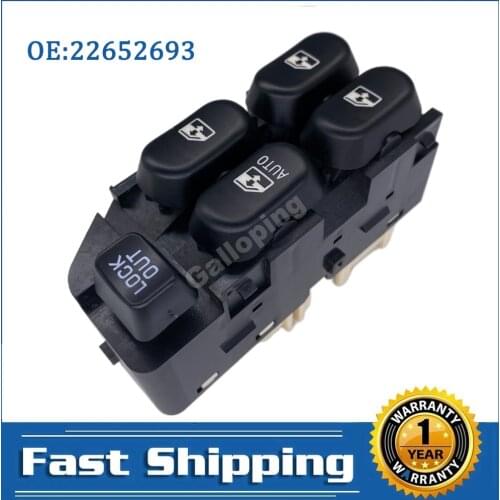 Electric Power Window Master Control Switch Button Console for Chevrolet Cavalier Lumina Pontiac Sunfire 1995-2001 22652693
