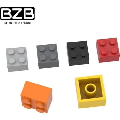 60PCS BZB MOC 3003 2x2 Brick Building Blocks High-tech Technical Brick Parts Kids DIY Educational Toys Best Gifts