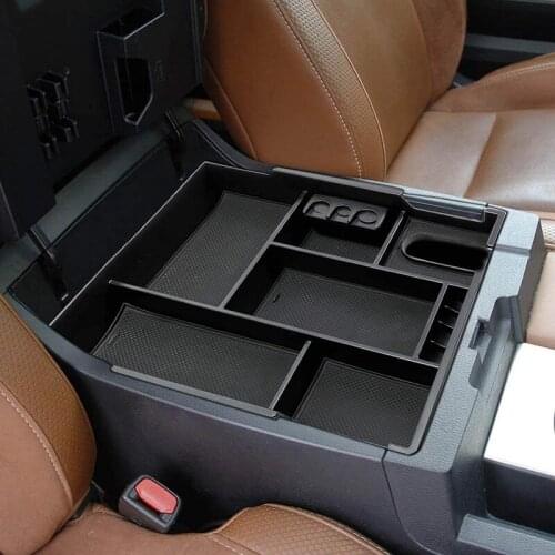 Car Center Console Storage Box Armrest Organizer Tray Stowing Tidying Glove Box for 2014-2019 Toyota