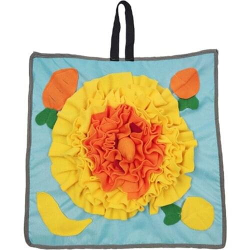 Pet Dog Nose Smell Sniffing Mat Washable Non-toxic Puzzle Toys Dog Relieve Stress Relief Trainings Blanket Dog Accessories