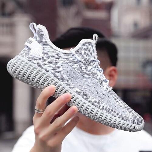 Sneaker Work Sport Casual Shoes Sports Man Fashion Zapatos Informales De Hombre Sneakers Men Lightweight Summer Mesh Red