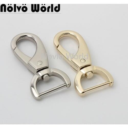 10-50pcs light gold 62*20mm high quality small alloy snap trigger hook for chain purse swivel clasp bag hardware